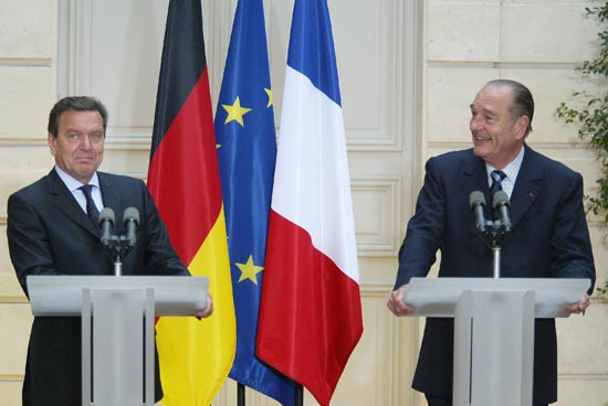 Rencontre franco-allemande.