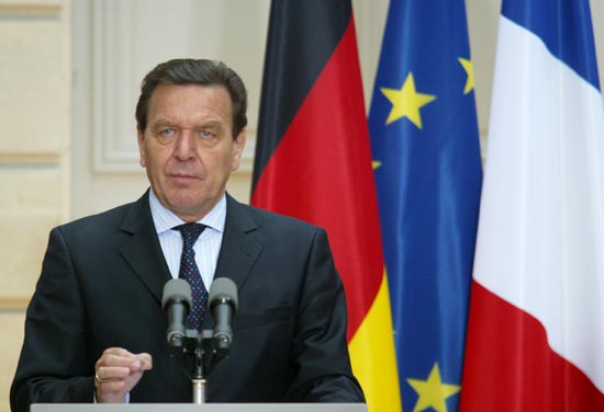 Rencontre franco-allemande.