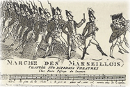 Marche des Marseillois chantée sur diferans theatres - Paris, Frère; Londres, W. Holland, 1792