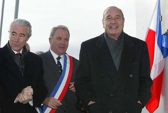Arrivée de M.Jacques CHIRAC, Président de la République 
