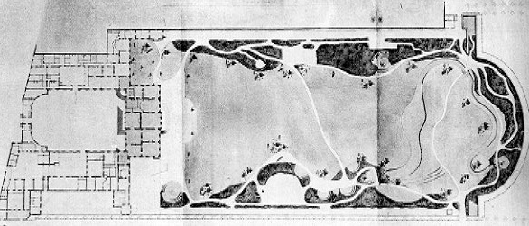 Illustration : Plan du rez-de-chaussée de l'hôtel de Bourbon