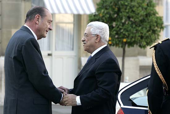 Entretien avec le Président de l'Autorité palestinienne.