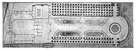 Illustration : Plan de l'hôtel d'Evreux par Pierre Convers, 1726.