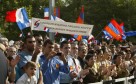 Inauguration de la place de France à Erevan.