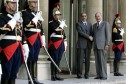 Entretien de M. Jacques CHIRAC, Président de la République avec le Colonel Ely OULD MOHAMED VALL, Président de Mauritanie