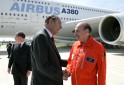 Photo 2 : Déplacement à Toulouse - rencontre avec les personnels d'Airbus Industries.