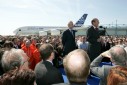 Photo 2 : Déplacement à Toulouse - rencontre avec les personnels d'Airbus Industries.