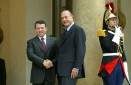 Photo 2 : Le Président de la République accueille Sa Majesté Abdallah II, roi de Jordanie (perron)