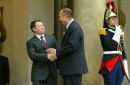 Photo 3 : Le Président de la République accueille Sa Majesté Abdallah II, roi de Jordanie (perron)
