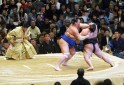 Photo 16 : Tournoi de Sumo au stade prefectoral d'Osaka.