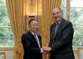 Photo : Entretien avec le vice-ministre des Affaires étrangères chinois.