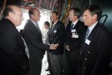 Photo 18 : Le Président de la République visite l'intérieur de l'Airbus 380.