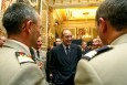 Photo : M.Jacques CHIRAC, Président de la Répuiblique, s'adresse aux participants de la réception du Conseil supérieur de la fonction militaire