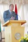 Photo 10 : Intervention de M. Jacques CHIRAC, Président de la République lors de l'ouverture du Sommet..