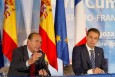 Photo : Sommet franco-espagnol - conférence de presse conjointe