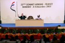 Photo :23ème sommet Afrique - France.