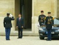 Photo : Visite officielle du Président de la Corée - arrivée (cour d'honneur)