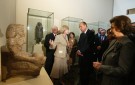 Photo 2 : Inauguration par le PrÃ©sident de la RÃ©publique de l'exposition Pharaon en compagnie du PrÃ©sident de la RÃ©publique arabe d ...