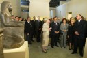 Photo 5 : Inauguration par le PrÃ©sident de la RÃ©publique de l'exposition Pharaon n compagnie du PrÃ©sident de la RÃ©publique arabe d' ...