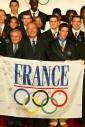 Photo 6 : Réception offerte en l'honneur des médaillés français aux Jeux Olympiques d'Athènes (salle des fêtes)