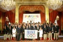 Photo : Réception offerte en l'honneur des médaillés français aux Jeux Olympiques d'Athènes (salle des fêtes)