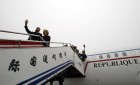 Photo 19 : Cérémonie d'adieu à l'occasion du départ du Président de la République pour Pékin