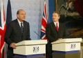 Photo 7 : Sommet franco-britannique - conférence de presse conjointe du Président de la République et de M. Tony Blair (Lancaster House)