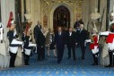 Photo 15 : Visite officielle au Royaume-Uni - arrivée du Président de la République et de Mme Jacques Chirac, au palais de Westminster