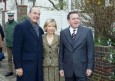 Photo : Le Président de la République en compagnie du chancelier Schröder et de son épouse