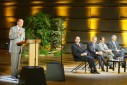 Photo : Discours du Président de la République à Reims.