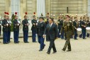 Photo : Arrivée de M.Moubarak au Palais de l'Elysée.