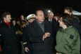 Photo : Le Président de la République, M.Jacques CHIRAC, accueille Christian Chesnot et Georges Malbrunot à leur arrivée à Villacoublay