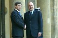 Photo : Le Président de la République, M.Jacques CHIRAC, accueille M. Jan Peter BALKENENDE, Premier Ministre des Pays-Bas