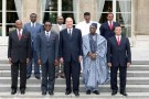 Déjeuner avec les Chefs d'État africains présents à Paris à l'occasion de la remise du prix HOUPHÖUET BOIGNY pour la paix.