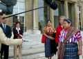 Photo 4 : Rencontre avec Mme Rigoberta Menchu.