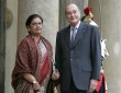 Photo :Entretien avec la Présidente du Sri Lanka.