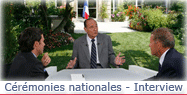 Interview télévisée du Président de la République à l'occasion de la fête nationale.