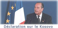 Déclaration du Président de la République sur le Kosovo lors du Conseil européen extraordinaire à Berlin. 