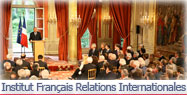 À l'Institut français des relations internationales (IFRI)