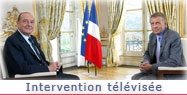 Intervention télévisée du Président de la République invité du journal de 20 heures de TF1. 