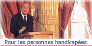 Discours du Président de la République devant le Conseil national consultatif des personnes handicapées.