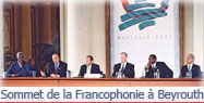 Discours du Président de la République lors de l'ouverture du IXème sommet de la Francophonie à Beyrouth. 