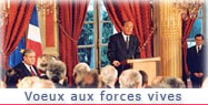 Allocution du Président de la République lors de la présentation des voeux aux forces vives. 