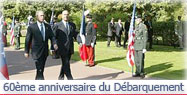 Allocution du Président de la République à l'occasion du soixantième anniversaire du débarquement de Normandie.