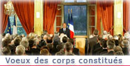 Allocution du Président de la République lors de la présentation des voeux des Corps constitutés.