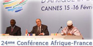 Conférence de presse conjointe du Président de la République, du Président de la République du MALI, du Président de l'Union Africaine à l'occasion de la XXIVe conférence des chefs d'États d'Afrique et de France.