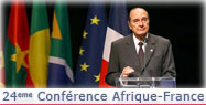 Discours lors de l'ouverture de la XXIVème Conférence des chefs d'Etat d'Afrique et de France. 