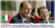 Conférence de presse conjointe à l'issue des XXVèmes consultations franco-italiennes. 