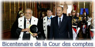 Allocution du Président de la République à l'occasion de la cérémonie célébrant le bicentenaire de la création de la Cour des comptes