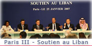 Conférence de presse conjointe à l'issue de la conférence sur le soutien au Liban - Paris III